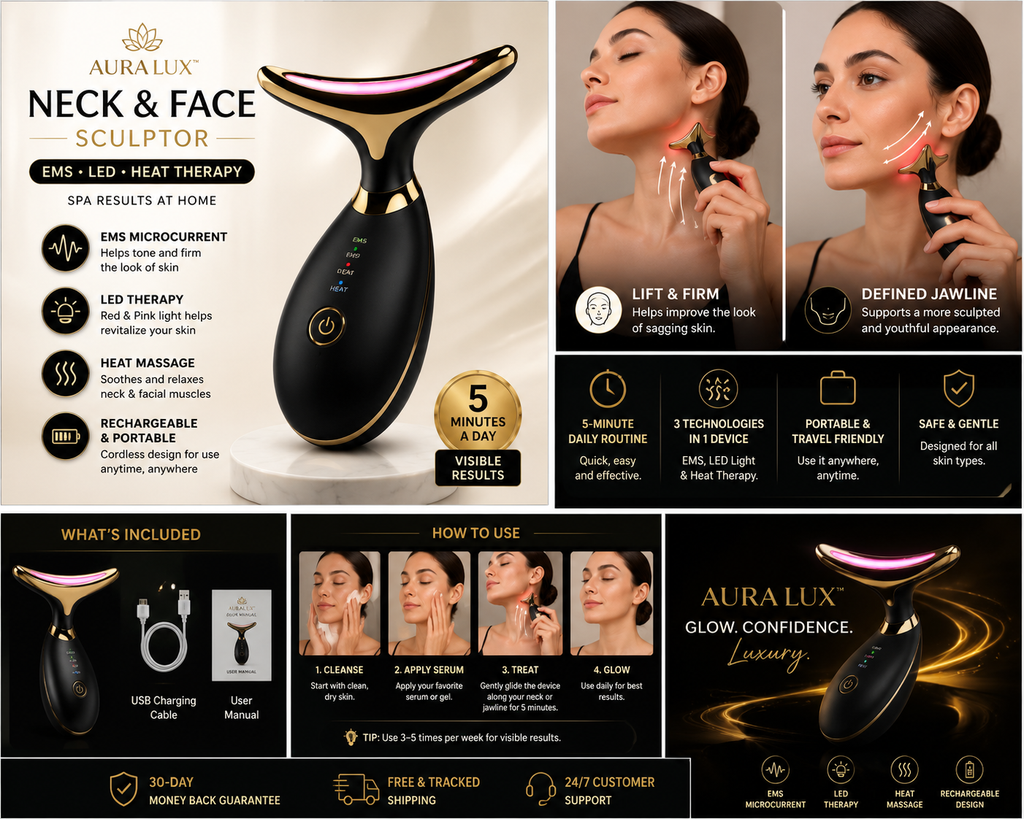 AuraLux Neck & Face Massager