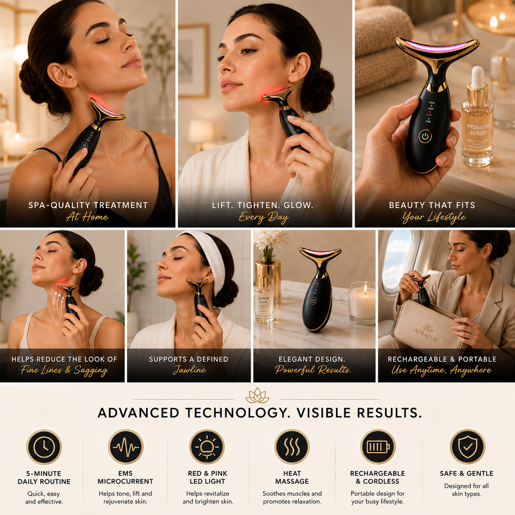 AuraLux Neck & Face Massager